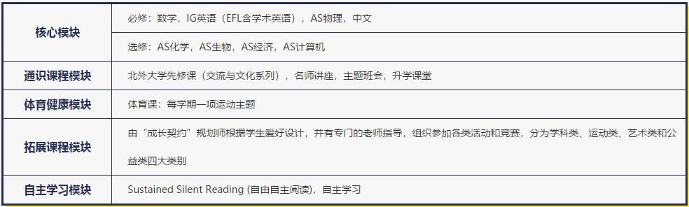 北外國際11年級課程設置