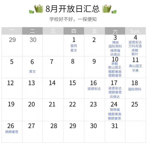 <a href='http://www.dumailong.com/szschool/' target='_blank'><u>深圳國際學校</u></a>8月開放日匯總