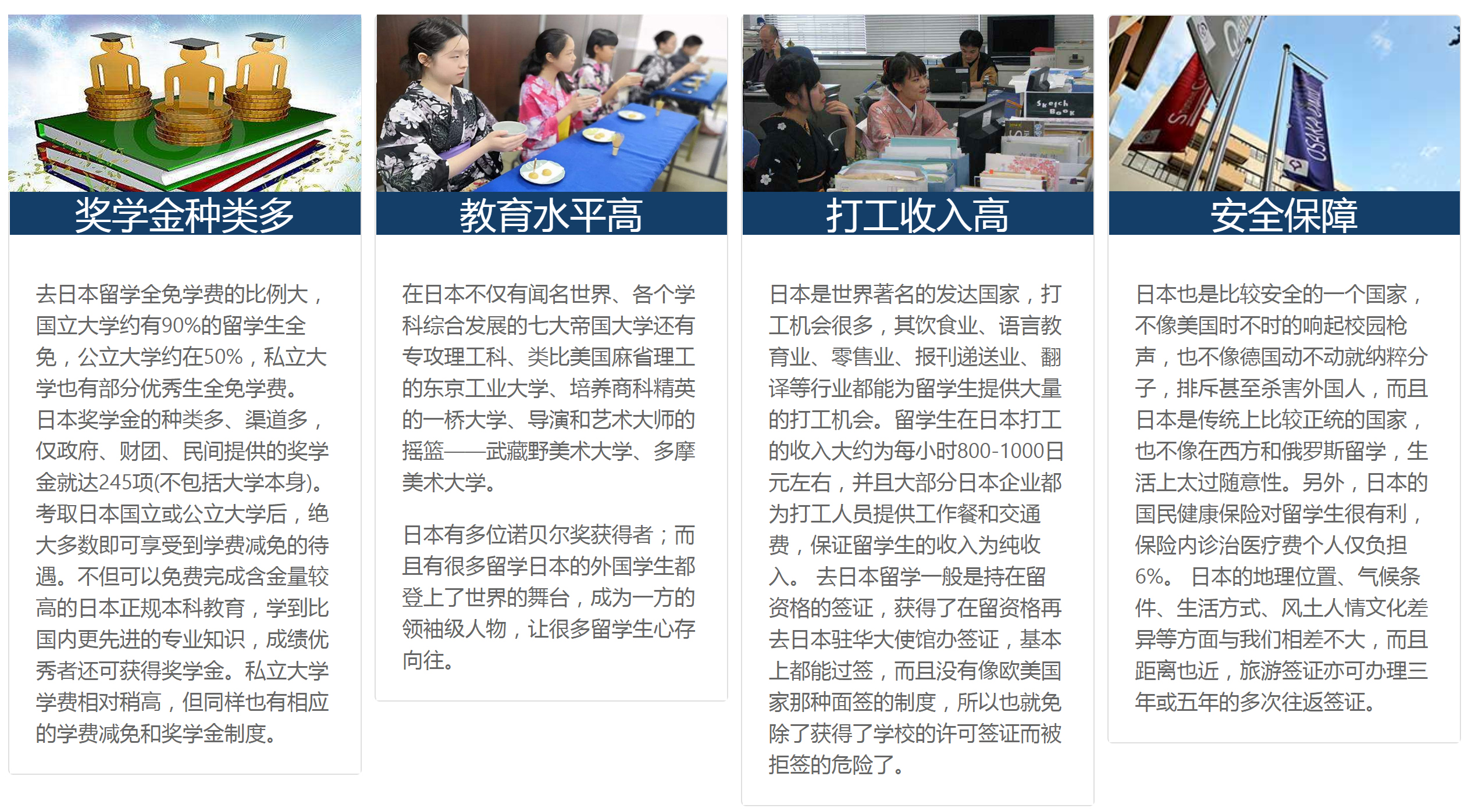日本留學優勢